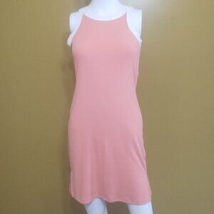 Colorful Planet Peach Racerback Tank Mini Dress L